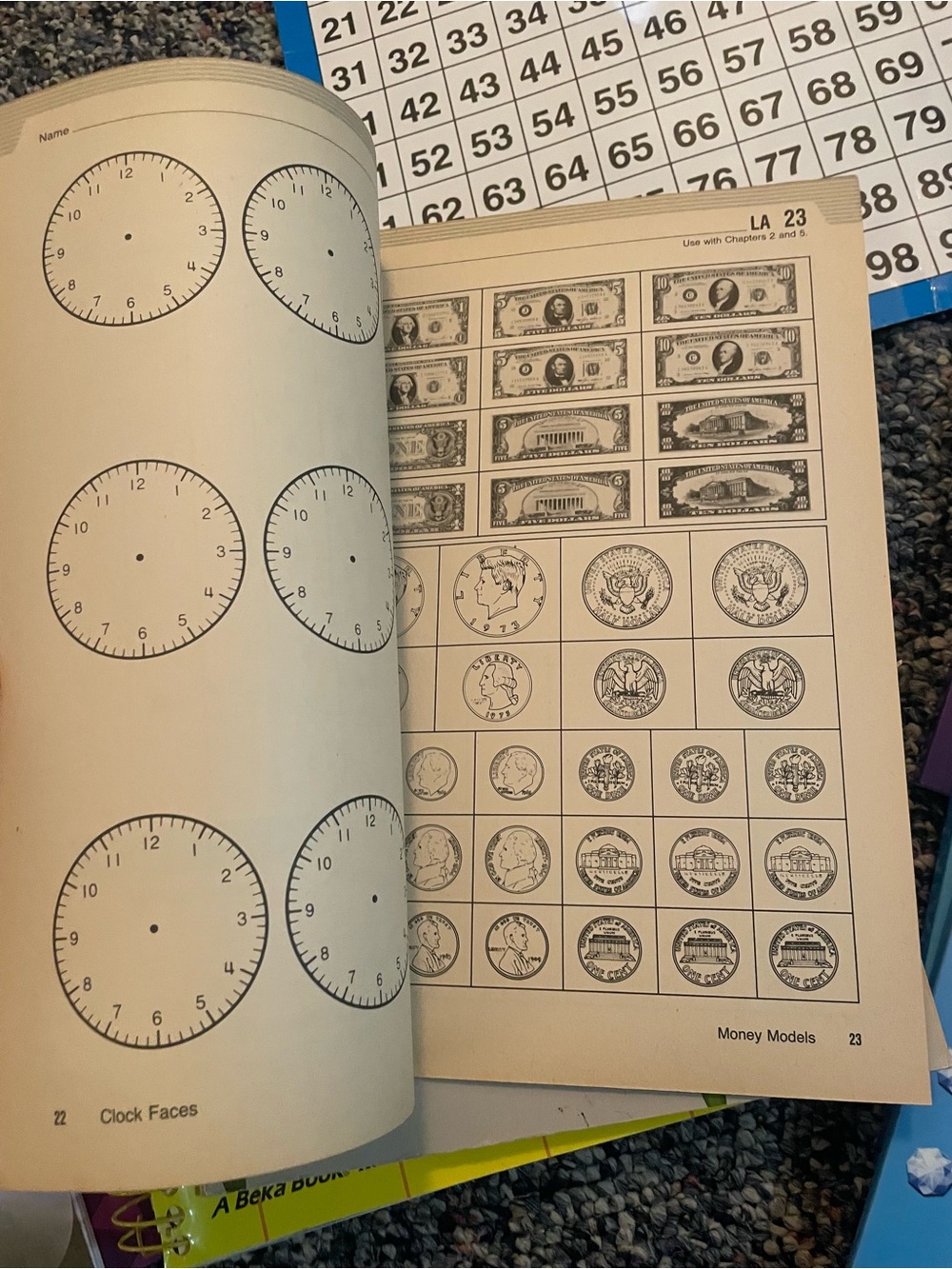 Homeschool Math Bundle - Three Test Sheets Used - Picture 12 of 14